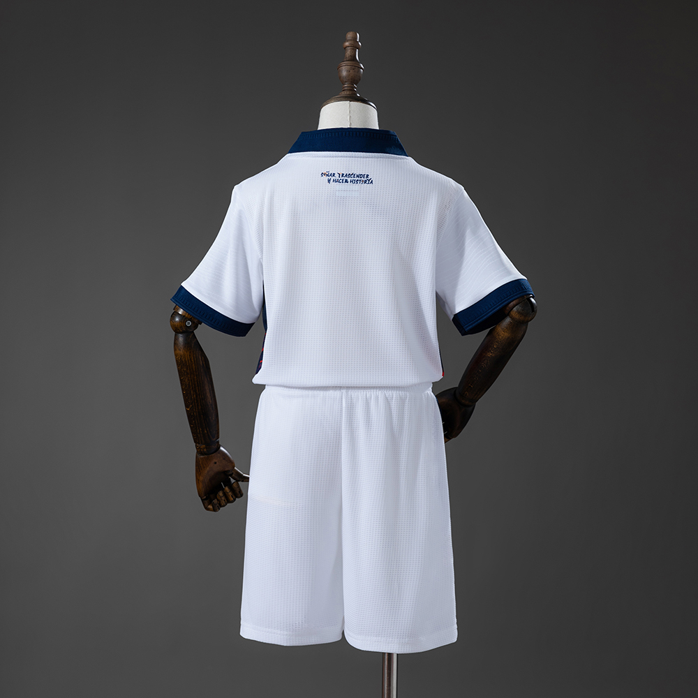 Kids Ecuador Third Kit 2026 Kids Ecuador Third Kit 2026 rear view of shirt and shorts
