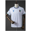 Front view of the Mens Equatorial Guinea Away Jersey 2025 in white with national flag trim and tree pattern