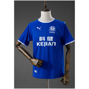 Mens Everton Retro Home Jersey 2003/04 Mens Everton Retro Home Jersey 2003/04 front view in royal blue with Kejian sponsor and Puma logo