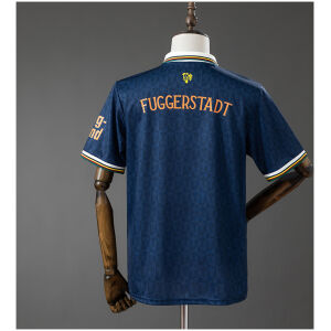 Mens FC Augsburg Navy Blue Special Edition Jersey 2025/26 rear view showing authentic team styling
