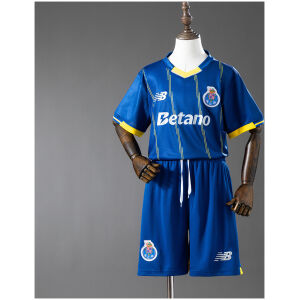 Kids FC Fourth Kit 2025/26 Kids FC Fourth Kit 2025/26 front view of blue shirt and shorts set