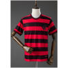 Front view of the Mens Flamengo Red/Black Striped Special Edition Jersey 2026/27 with diamond texture hoops