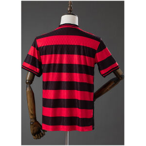 Mens Flamengo Red/Black Striped Special Edition Jersey 2026/27 rear view showing authentic team styling