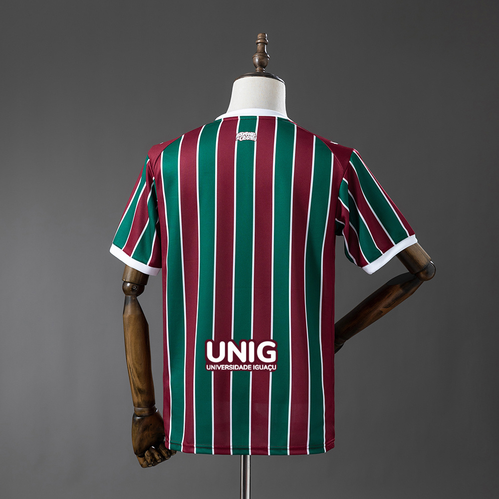 Mens Fluminense Sponsor All Logos Home Jersey 2026/27 Mens Fluminense Sponsor All Logos Home Jersey 2026/27 rear view showing authentic team styling