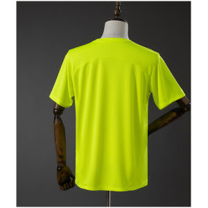 Mens Fluminense 4 Neon Yellow Training Kit 2026/27 rear view of shirt and shorts