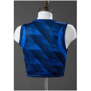 Womens France Style Singlet Kits Home Crop Top 2026 rear view of shirt and shorts