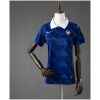 Womens France Home Jersey 2026 front view in royal blue with white polo collar and rose gold crest