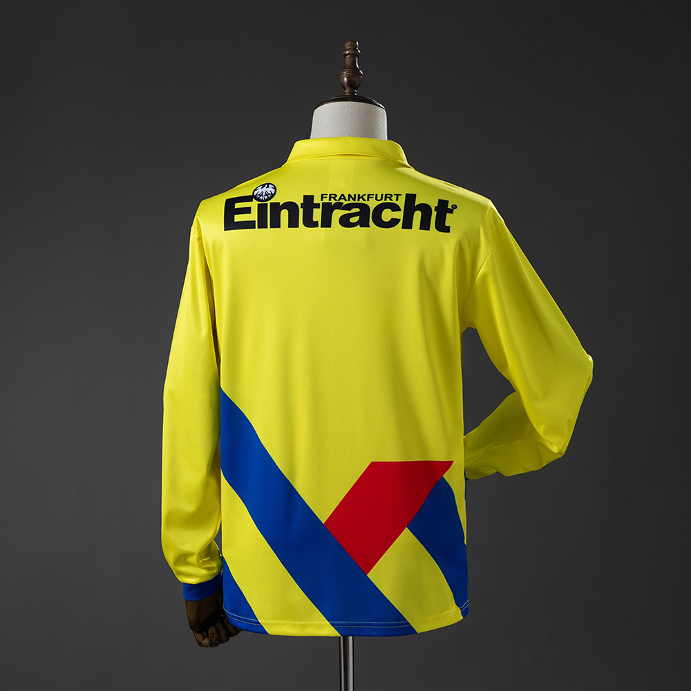 Mens Frankfurt Retro Long Sleeve Away Jersey 1993/96 Mens Frankfurt Retro Long Sleeve Away Jersey 1993/96 rear view showing authentic team styling