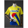 Front view of the Mens Frankfurt Retro Away Jersey 1993/96 in yellow with geometric color-blocking and Tetra Pak logo