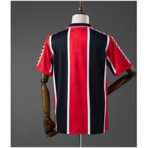 Mens Eintracht Frankfurt Retro Home Jersey 1996/97 rear view showing authentic team styling
