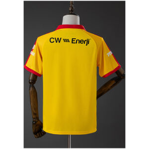 Mens Galatasaray Yellow Edition Retro Jersey 2025/26 rear view showing authentic team styling