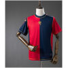 Mens Genoa Jersey 2025/26 half-and-half red navy shirt with gold crest front view