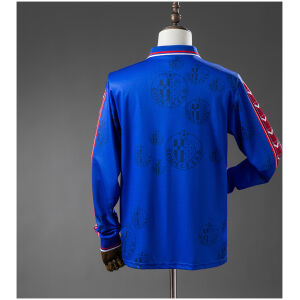 Mens Getafe Retro Long Sleeve Home Jersey 1998/99 rear view showing authentic team styling