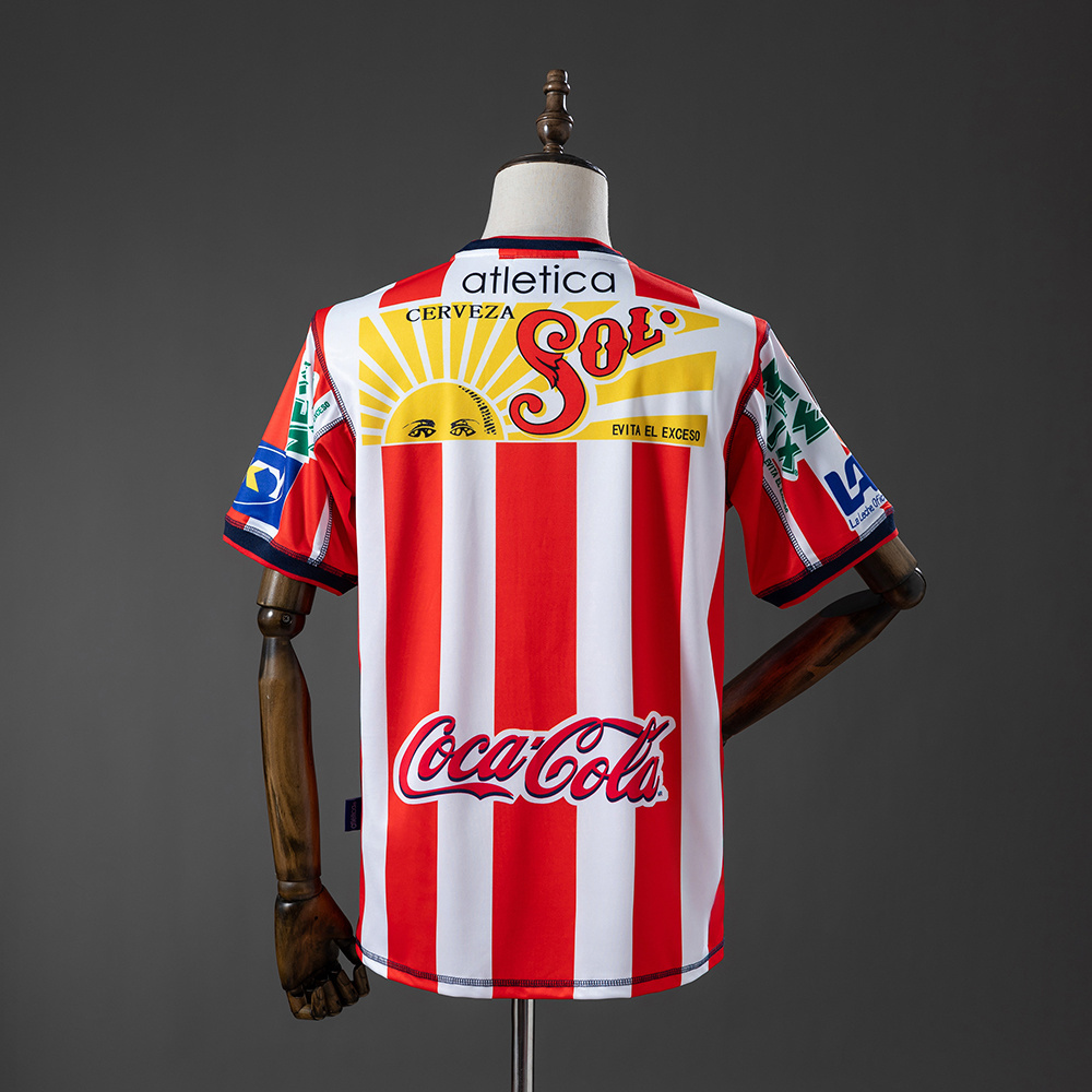 Mens Chivas De Guadalajara Retro Home Jersey 2002/03 Mens Chivas De Guadalajara Retro Home Jersey 2002/03 rear view showing matching team styling