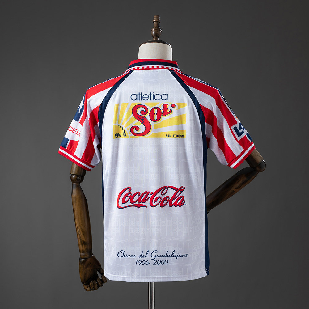 Mens Guadalajara Retro Away Jersey 1999/00 Mens Guadalajara Retro Away Jersey 1999/00 rear view showing matching team styling