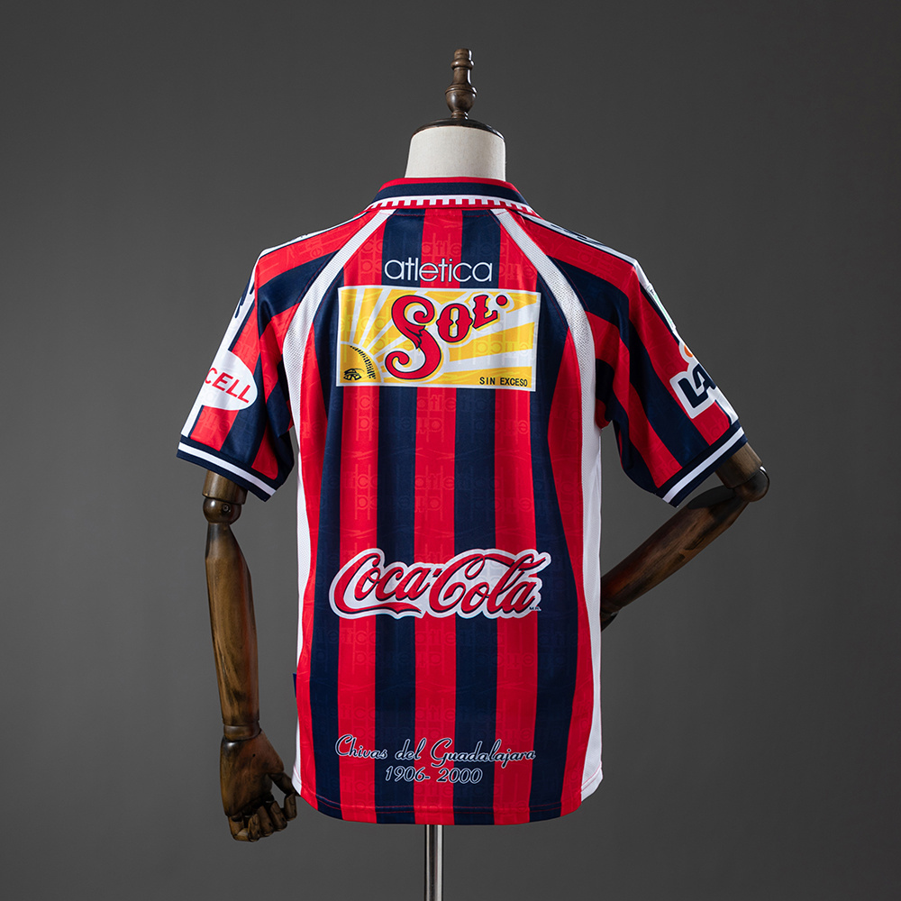 Mens Guadalajara Retro Third Jersey 1999/00 Mens Guadalajara Retro Third Jersey 1999/00 rear view showing matching team styling