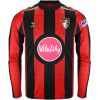 Mens AFC Bournemouth home 2026/27 long sleeve jersey with red and black stripes