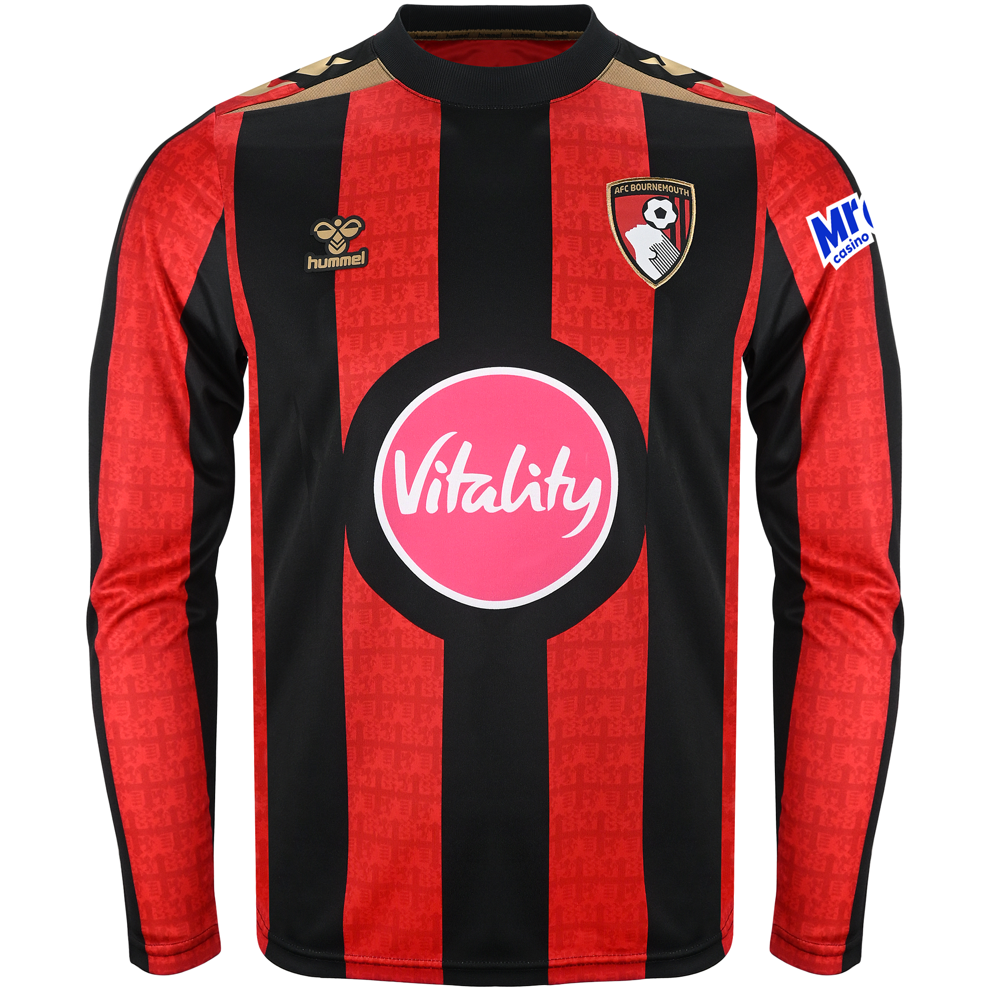 HOME26MLSHIRT.png Mens AFC Bournemouth home 2026/27 long sleeve jersey with red and black stripes
