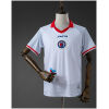 Mens Haiti Away Jersey 2026 front view in white with scarlet polo collar and centered FHF crest