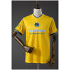 Mens West Ham United Yellow x Iron Maiden Retro Collaboration Jersey 2008 front view in yellow with Eddie crest