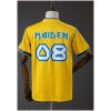 Mens West Ham United Yellow x Iron Maiden Retro Collaboration Jersey 2008 rear view showing authentic team styling