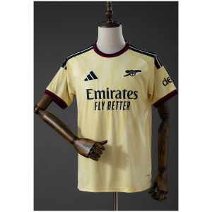 Mens Arsenal Third Jersey 2026/27 vanilla yellow shirt front view