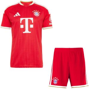 Mens Bayern Munich Home Jersey 2026/27 red shirt and matching shorts view