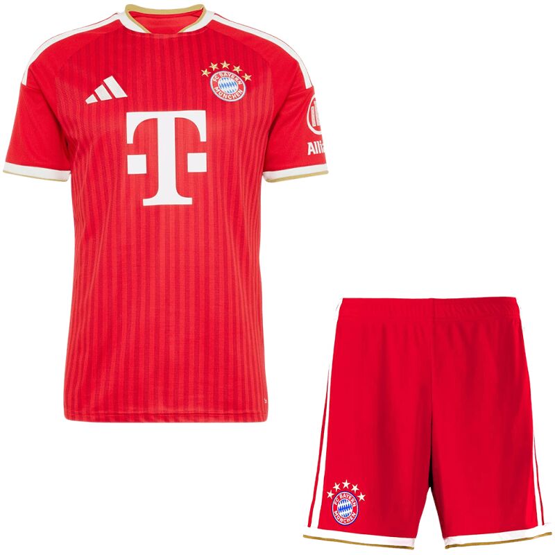 Mens Bayern Munich Home Jersey 2026/27 Mens Bayern Munich Home Jersey 2026/27 red shirt and matching shorts view