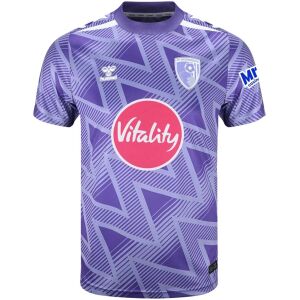 Mens AFC Bournemouth Away Jersey 2026/27 purple geometric shirt front view