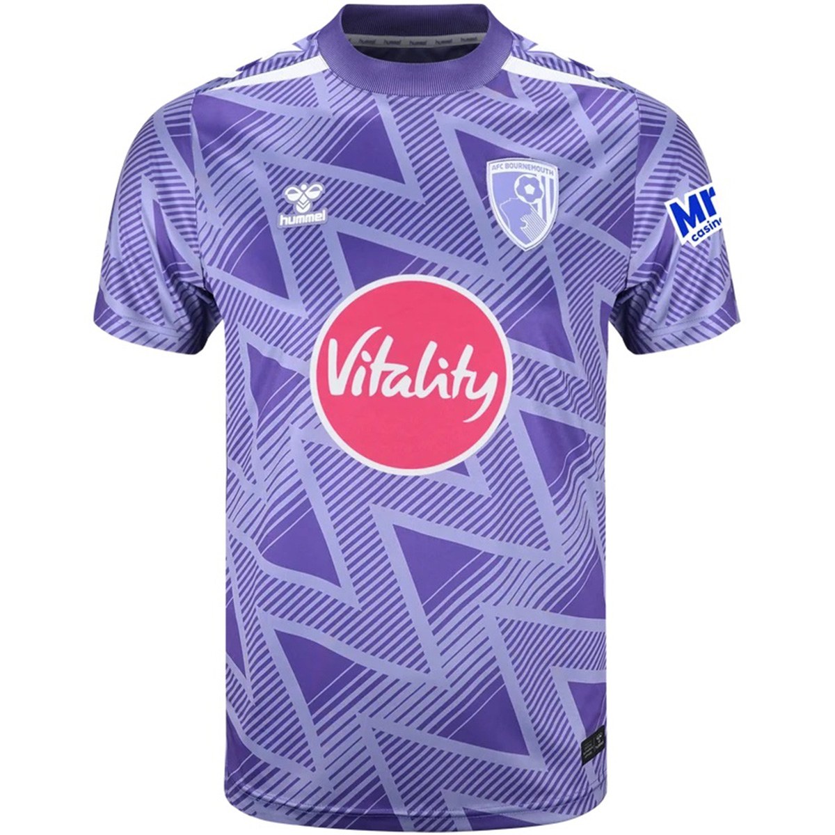 JIO-2627-BOU-M-AWA-01 Mens AFC Bournemouth Away Jersey 2026/27 purple geometric shirt front view