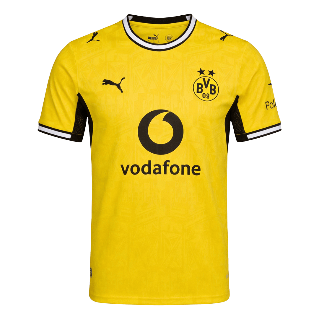 Mens Borussia Dortmund Home Jersey 2026/27 Mens Borussia Dortmund Home Jersey 2026/27 yellow geometric front view