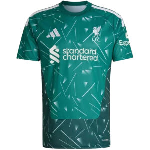Mens Liverpool Goalkeeper Jersey 2026/27 emerald green patterned shirt front view