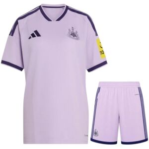 Kids Newcastle United Third Jersey Kit 2026/27 lavender shirt and shorts view
