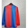 Mens Barcelona Retro Long Sleeve Home Jersey 2006/07 rear view showing long sleeves and FCBarcelona collar embroidery