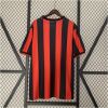 Mens AC Milan Retro Home Jersey 1990/91 Mens AC Milan Retro Home Jersey 1990/91 rear view showing classic Rossoneri vertical stripes and black collar