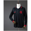 Mens Flamengo Black Classic Edition Retro Long Sleeve Jersey 2019/20 front view in black with red CRF crest