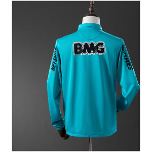 Mens Santos Second Retro Long Sleeve Away Jersey 2012/13 rear view showing upper back BMG logo and long sleeves