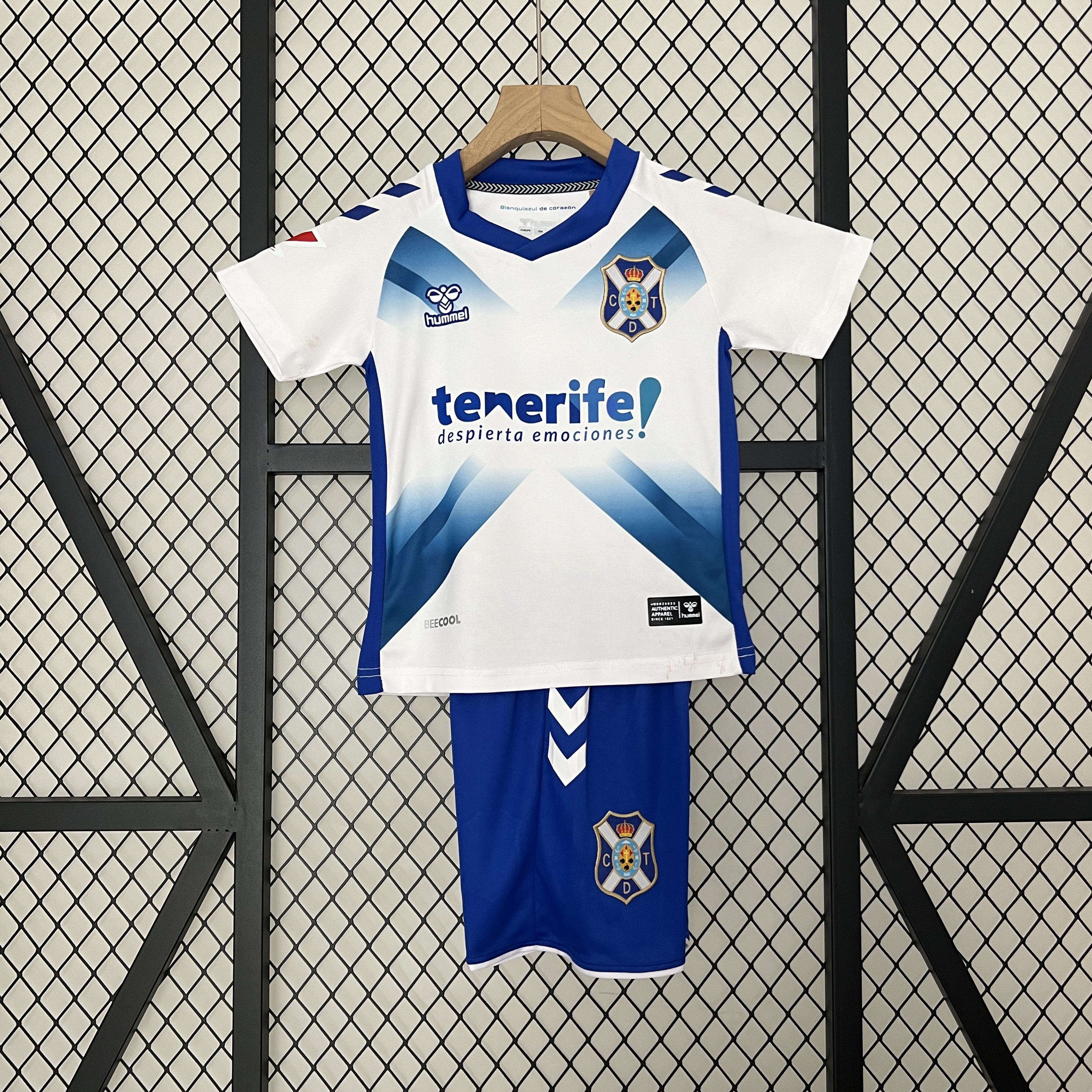 Kids Tenerife Home Kit 2024/25 Kids Tenerife Home Kit 2024/25 front view on display