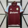 Mens Aston Villa Home Jersey 2024/25 front view in claret and blue with gold trim and Betano sponsor