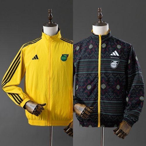 Mens Jamaica Trench Coat Reversible yellow and Black Windbreaker 2025 Mens Jamaica Trench Coat Reversible Yellow and Black Windbreaker 2025 front view showing yellow side and floral pattern reverse