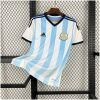 Mens World Cup Argentina Retro Home Jersey 2014 on hanger showing gradient sky blue stripes and black collar