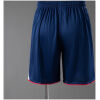 Mens England World Cup Retro Home Shorts 2006 navy blue shorts rear view with red hem piping and elastic waistband