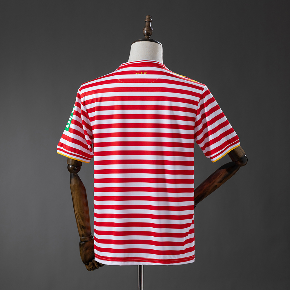 Mens Koln Carnival Jersey 2025/26 Mens Koln Carnival Jersey 2025/26 back view showing hooped pattern and carnival neck signoff