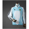 Mens Argentina White & Blue Retro Windbreaker 2005 front view showing Teamgeist wave panels and AFA crest