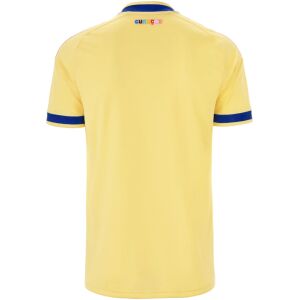 Mens Curaçao Away Jersey 2026 yellow shirt back view with multicolored CURAÇAO nape signoff