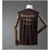 Mens Flamengo Brown Training Kit Singlet 2026/27 brown singlet back view with gold hapvida, Assist Card and Shopee graphics