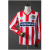 Mens Chivas De Guadalajara Retro Long Sleeve Home Jersey 1990/91 front view with Nissan sponsor and Trefoil