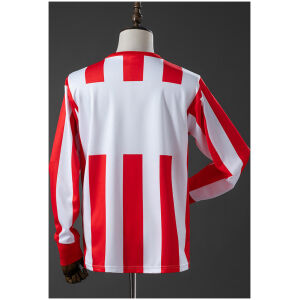 Mens Chivas De Guadalajara Retro Long Sleeve Home Jersey 1990/91 rear view showing white squad number box and long sleeves