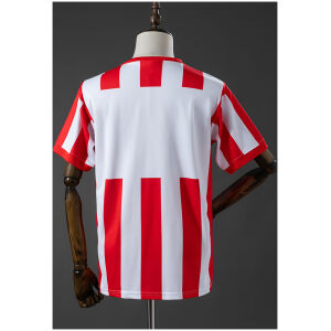 Mens Guadalajara Retro Home Jersey 1991/92 rear view showing solid white player number box and red collar