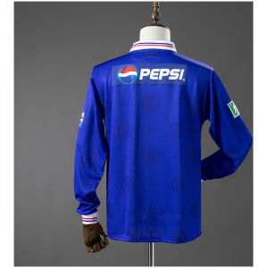 Mens Cruz Azul Retro Long Sleeve Home Jersey 1998 rear view showing upper back Pepsi sponsor and long sleeves